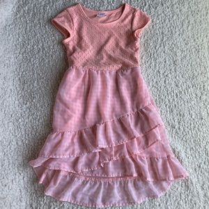 𝅺GIRLS Peach / Orange Ruffle Dress